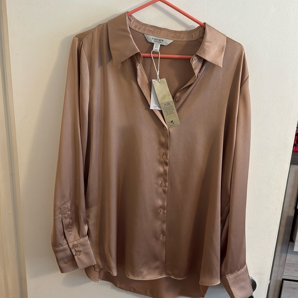 Ever New Size 12 Blouse Champagne Colour
